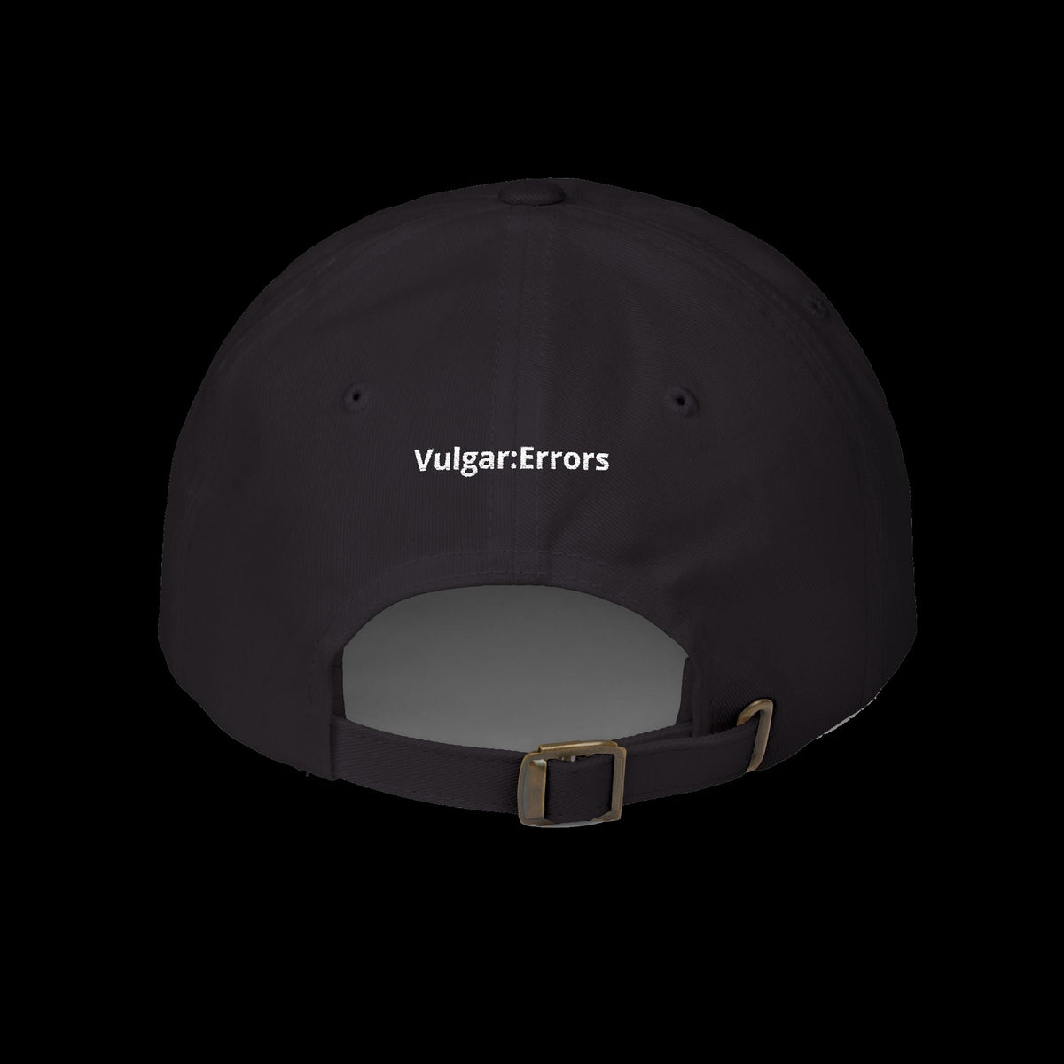 "Make Butts Real Again" Vulgar Errors cap in black — additional product view