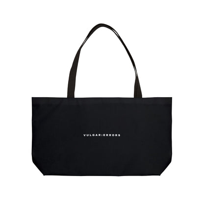 Coco Cartel Weekender Tote Bag — Black Logo Travel Beach Bag