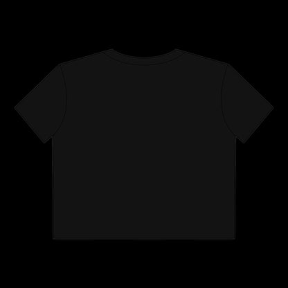 "Be Polite" Vulgar Errors cropped tee in black — additional product view
