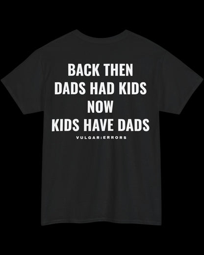 Vulgar Errors Climate Change is Crazy T-Shirt with large white back slogan print on black cotton
