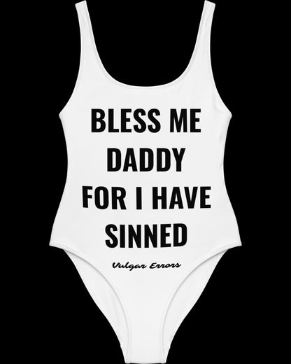 Back view of black Bless Me bodysuit showing snap closure and fit