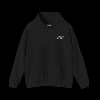 IT TAKES TWO TO TANGO Hoodie by Vulgar Errors, black hoodie, photo 2 on a black background