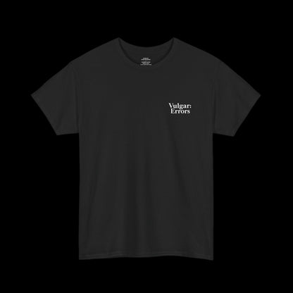 LIVE FAST Tee by Vulgar Errors, black t-shirt, photo 3 on a black background