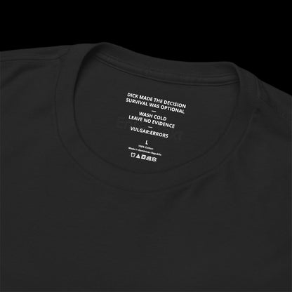 Vulgar Errors Not Even With a Loaded Shotgun black t-shirt – additional view