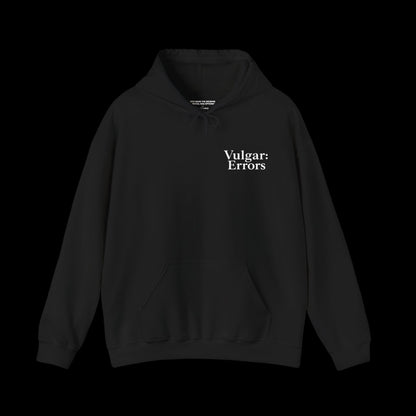 NOT EVEN WITH A SHOTGUN Hoodie by Vulgar Errors, black hoodie, photo 2 on a black background